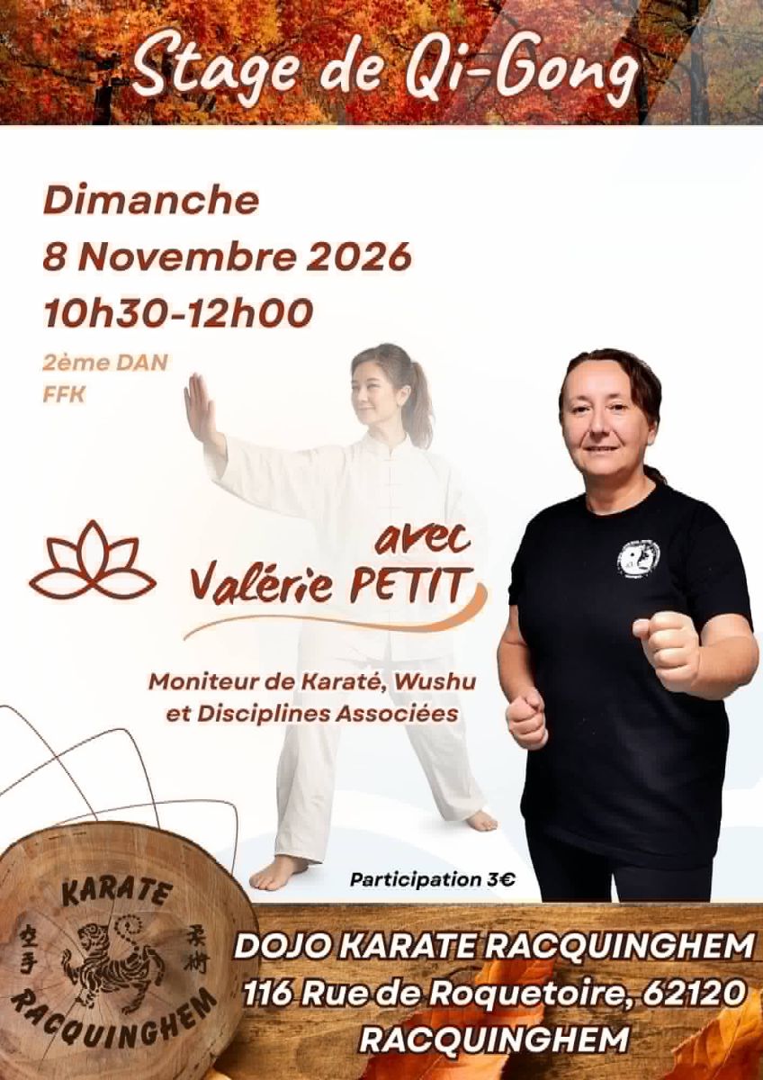 Affiche de l'évènement Entraînement de karaté Qi Gong